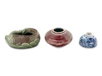 Three Chinese Porcelain Water Coupé