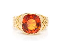 An Art Nouveau Yellow Gold and Citrine Ring, Louis Comfort Tiffany for Tiffany & Co., 9.20 dwts.