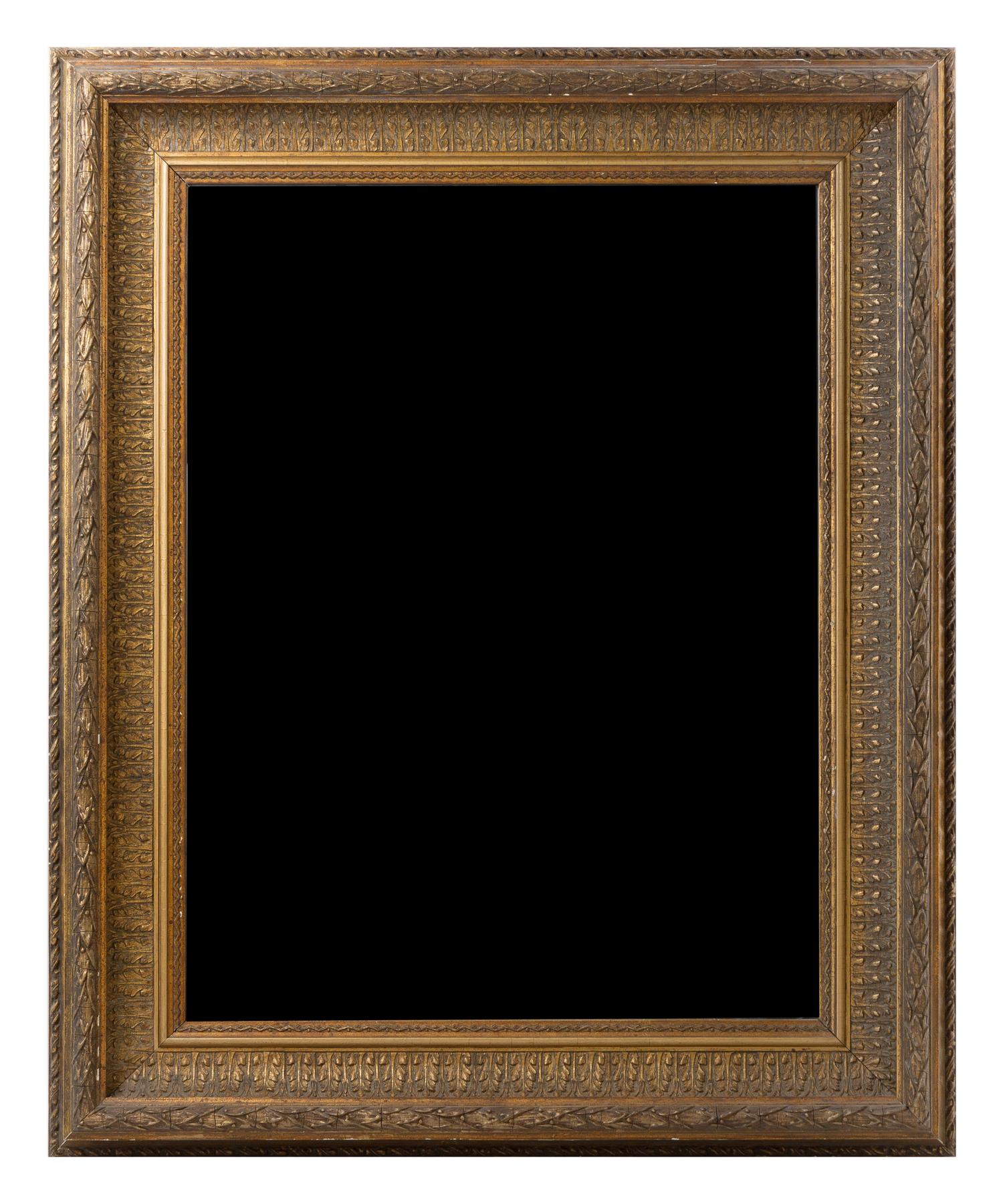 A Victorian Giltwood Mirror Height 30 x width 24 1/2 inches. — 19TH CENTURY