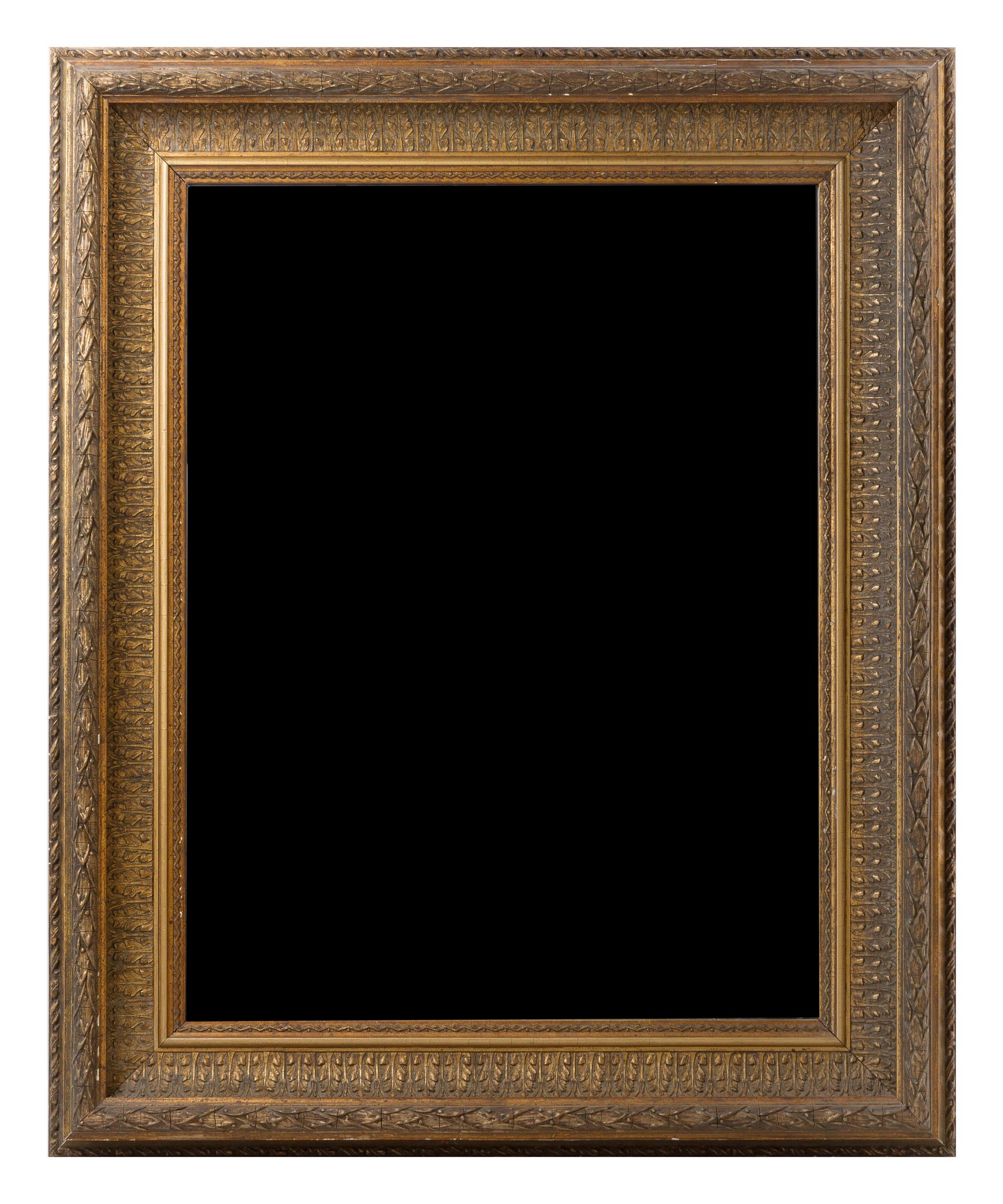A Victorian Giltwood Mirror Height 30 x width 24 1/2 inches. — 19TH CENTURY