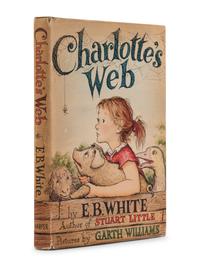 WHITE, Elwyn Brooks (“E.B. White”) (1899-1985). Charlotte’s Web . Garth Williams, illustrator. New York: Harper & Brothers, 1952.