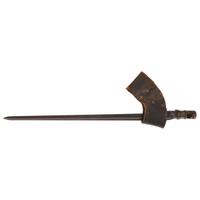 Model 1861 US Springfield rifle musket dated 1861 with bayonet and frog.