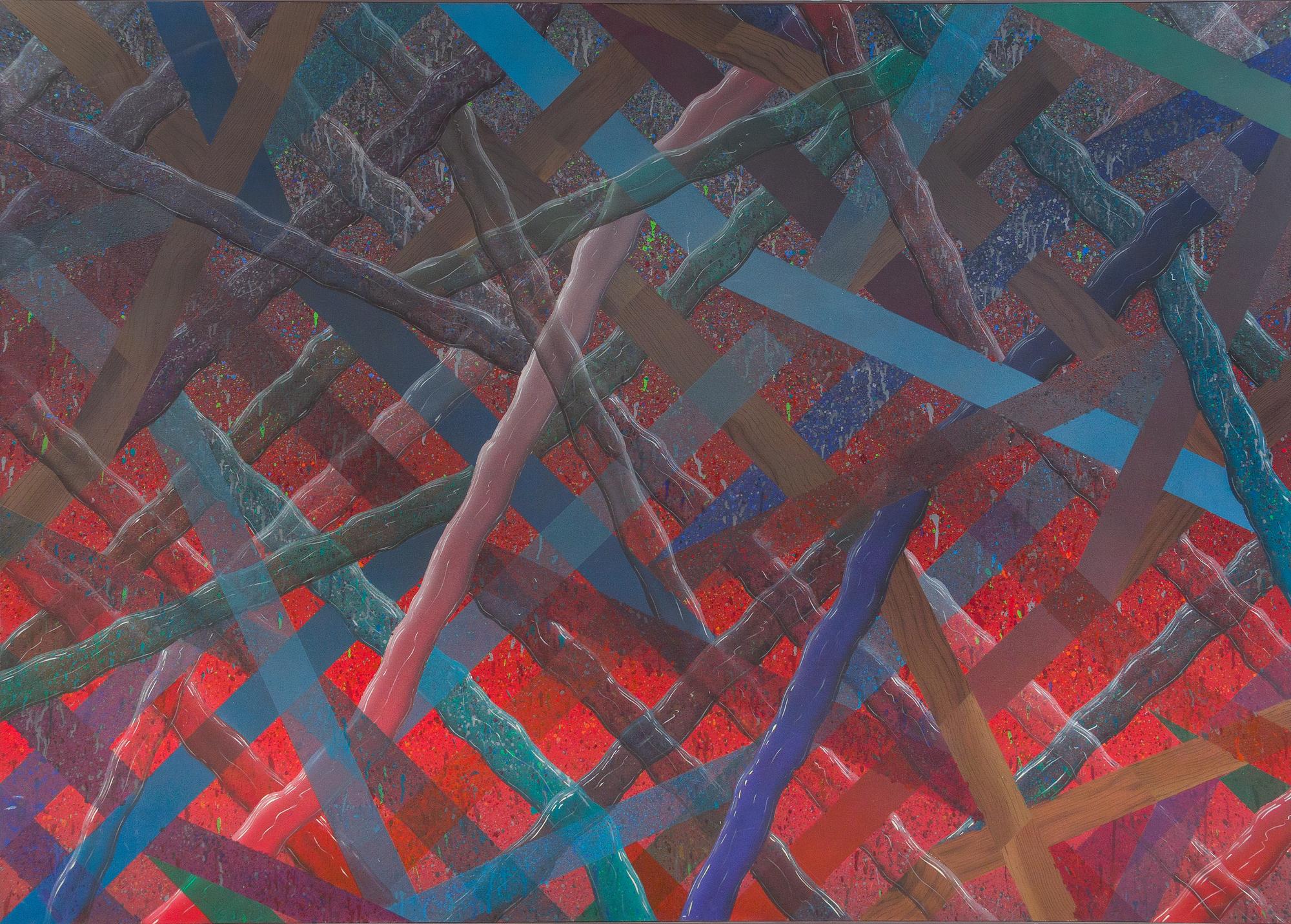 Rodney Carswell, (American, b. 1946), Red to Gray, 1974