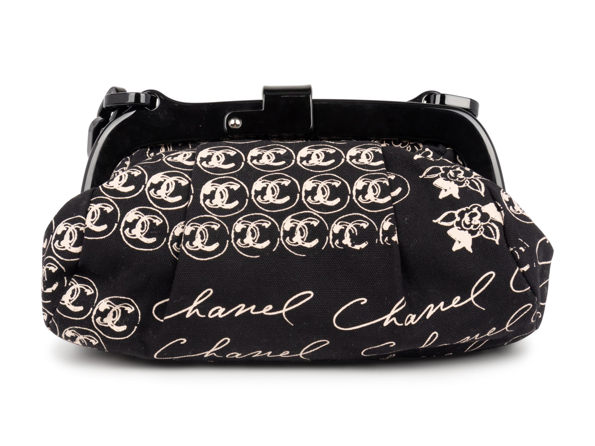 Chanel Black and White Handbag with Acrylic Hardware, 2005-06