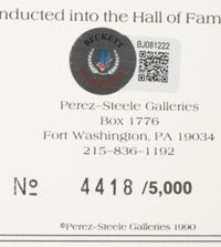 A Group of 9 Signed Autograph Perez-Steele Great Moments Cards (Beckett Authentication Services Certified),