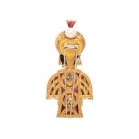 NARDI, YELLOW GOLD, RUBY AND DIAMOND BLACKAMOOR BROOCH