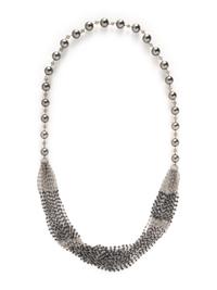TAHITIAN CULTURED PEARL, DIAMOND, AND BLACK DIAMOND NECKLACE