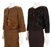 Two Designer Skirt Suits: One Oscar de la Renta Skirt Suit and Jacket, One Akris Skirt, 2006-10