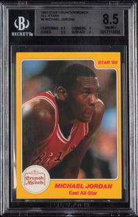 A 1985 Star Crunch N Munch All Stars Michael Jordan Card No. 4 (BGS 8.5 NM-MT+)