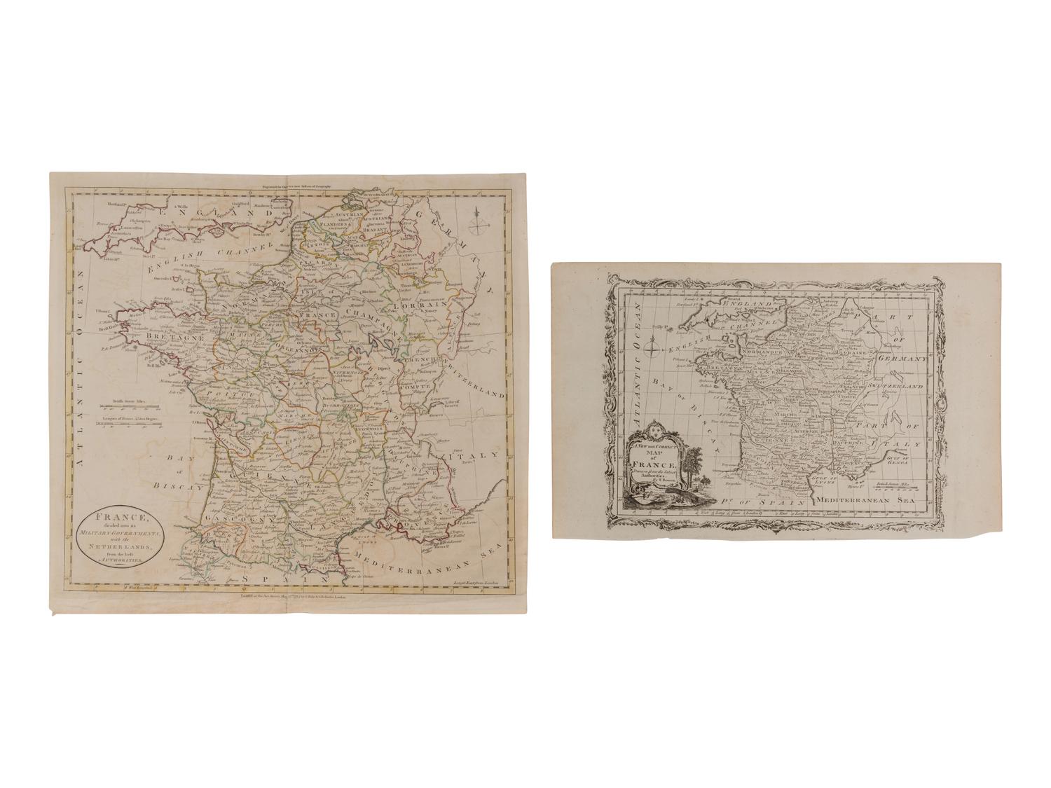 [MAPS & PLANS]. A group of approximately 66 engraved maps or plans, primarily of Europe, but also including the World, Africa, the Americas, or Asia.