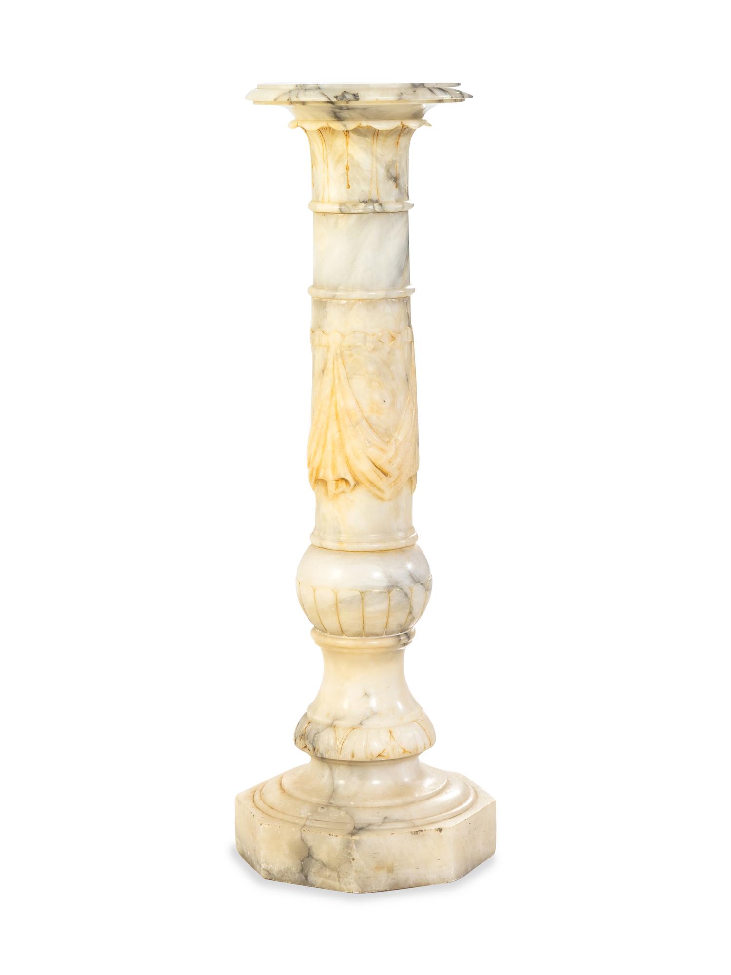 A Continental Marble Pedestal