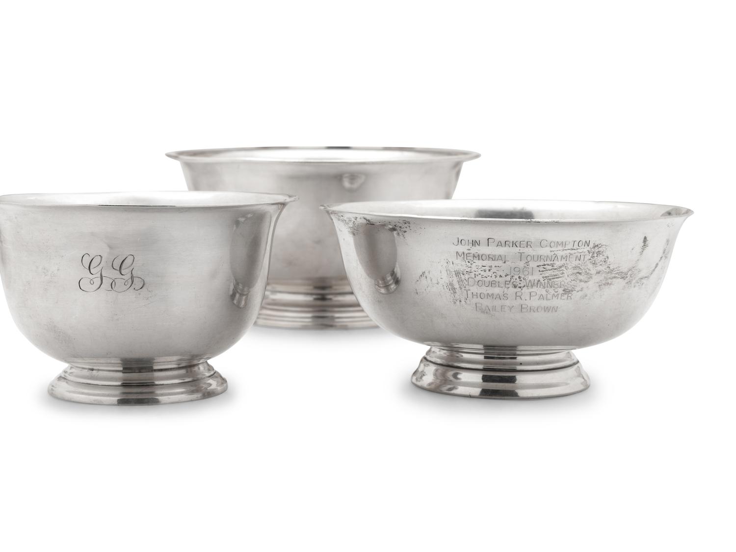 A Group of 8 American Silver Bowls