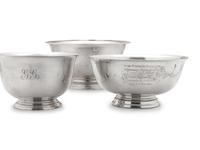 A Group of 8 American Silver Bowls