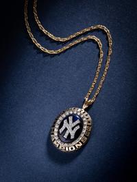 A 1998 New York Yankees World Series Champion Pendant — Gifted by Owner George Steinbrenner to His Sister, Susan Norpell