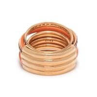 DE GRISOGONO, ORANGE SAPPHIRE AND CERAMIC 'ALLEGRA' RING