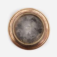 A Fabergé Jewelled, Guilloché Enamel and Two-Color Gold Pomade with the workmaster's mark of Mikhail Perchin, St. Petersburg, before 1899