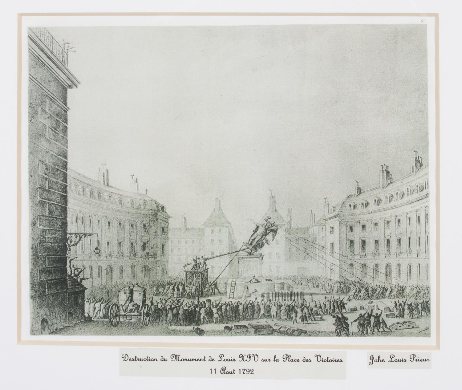 Jean Louis Prieur, (French, 1759-1795), Six works depicting French historical scenes.