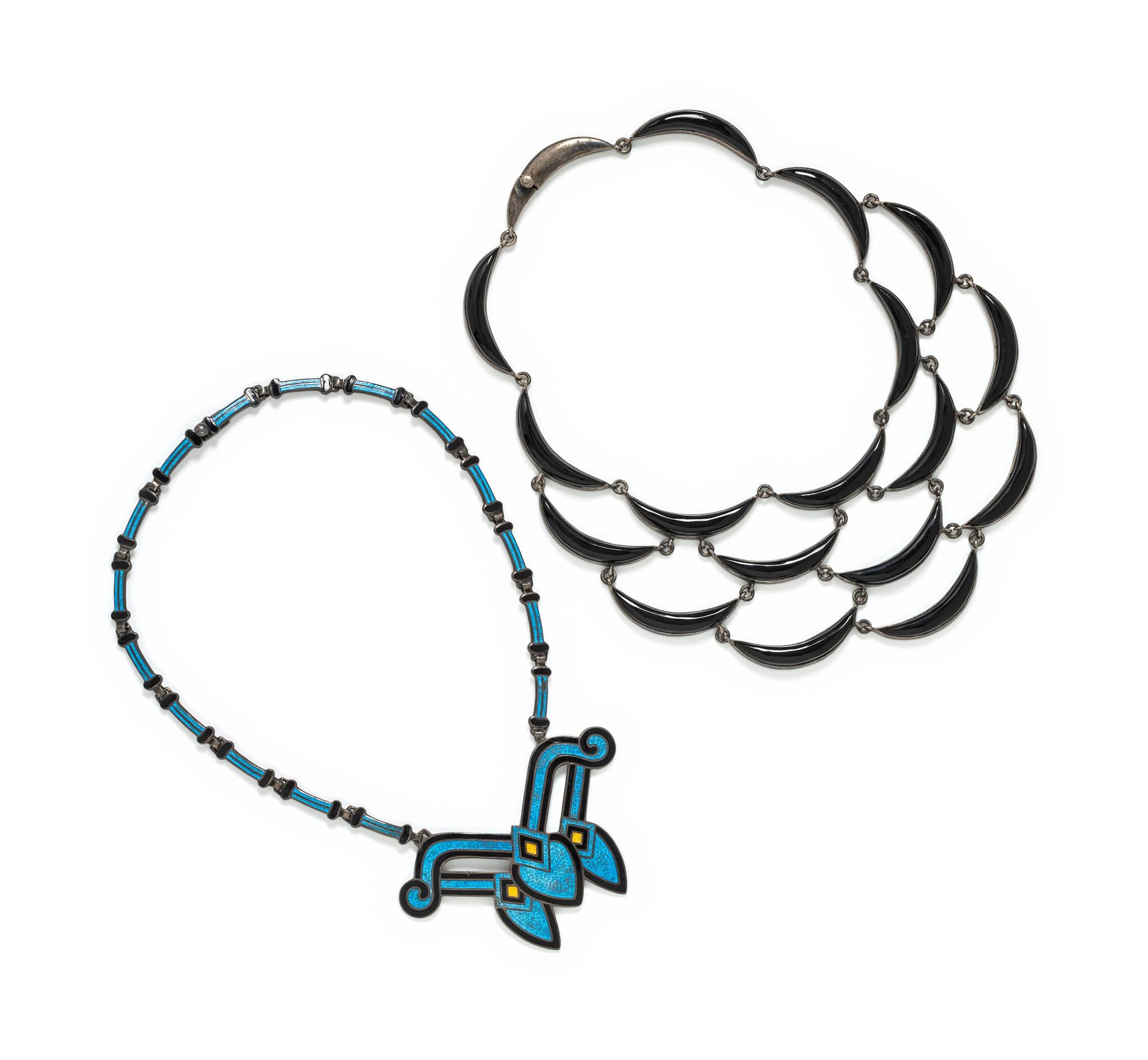 MARGO DE TAXCO AND ANTONIO PINEDA, STERLING SILVER NECKLACES