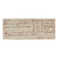 Harrison, William Henry (1773-1841). Manuscript document signed ("Wm H Harrison"), Greenville, Ohio, 2 December 1794.