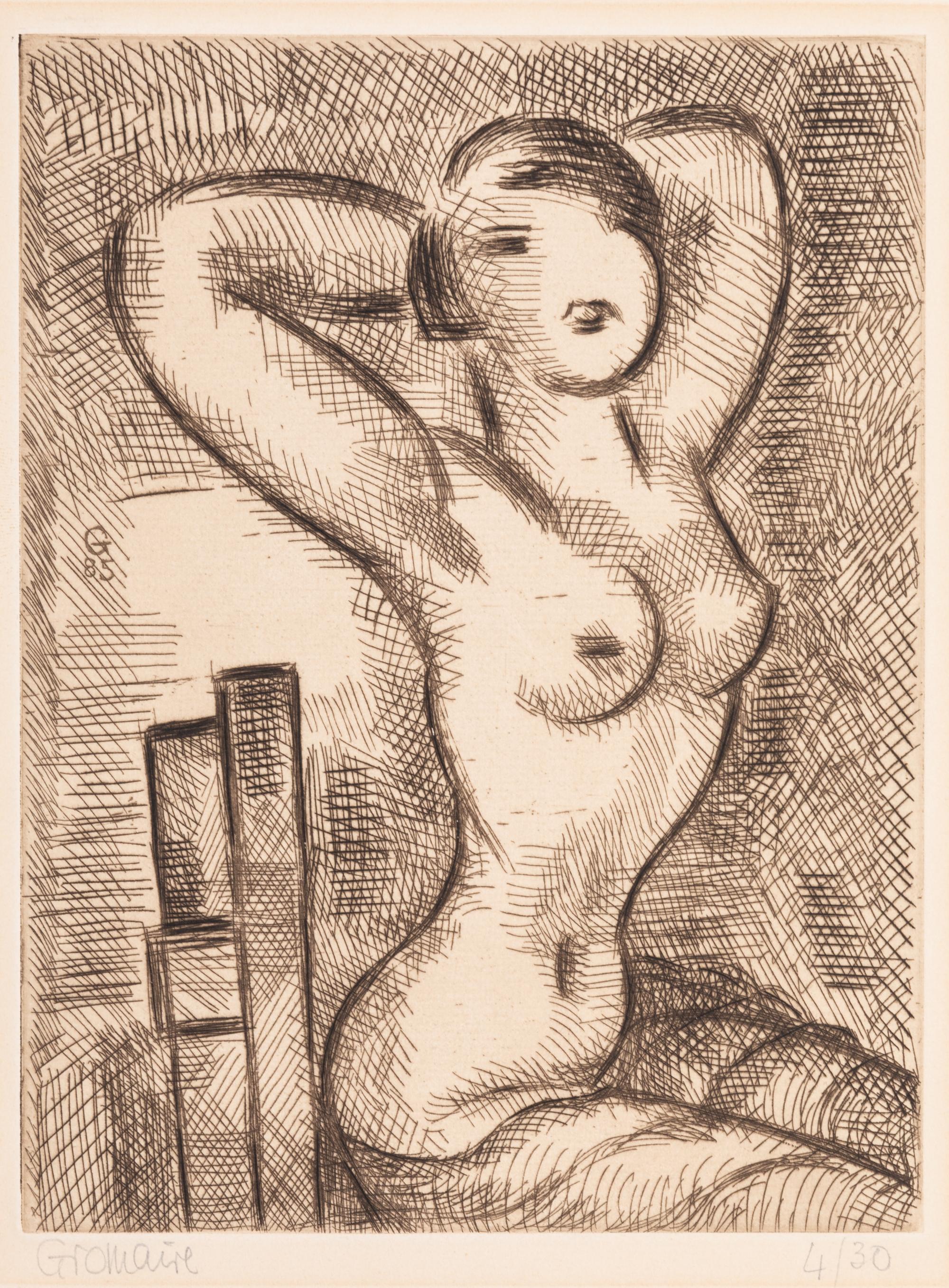 Marcel Gromaire, (French, 1892-1971), Nu, 1944 and La Jeune Russe