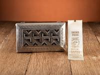 Award Winning Heavily Stamped Sterling Silver Box with Mosaic Inlay