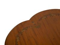 An Edwardian Adams Style Painted Satinwood Tea Table