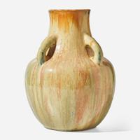 A glazed stoneware vase with handles Auguste Delaherche (French, 1857-1940), France, circa 1898