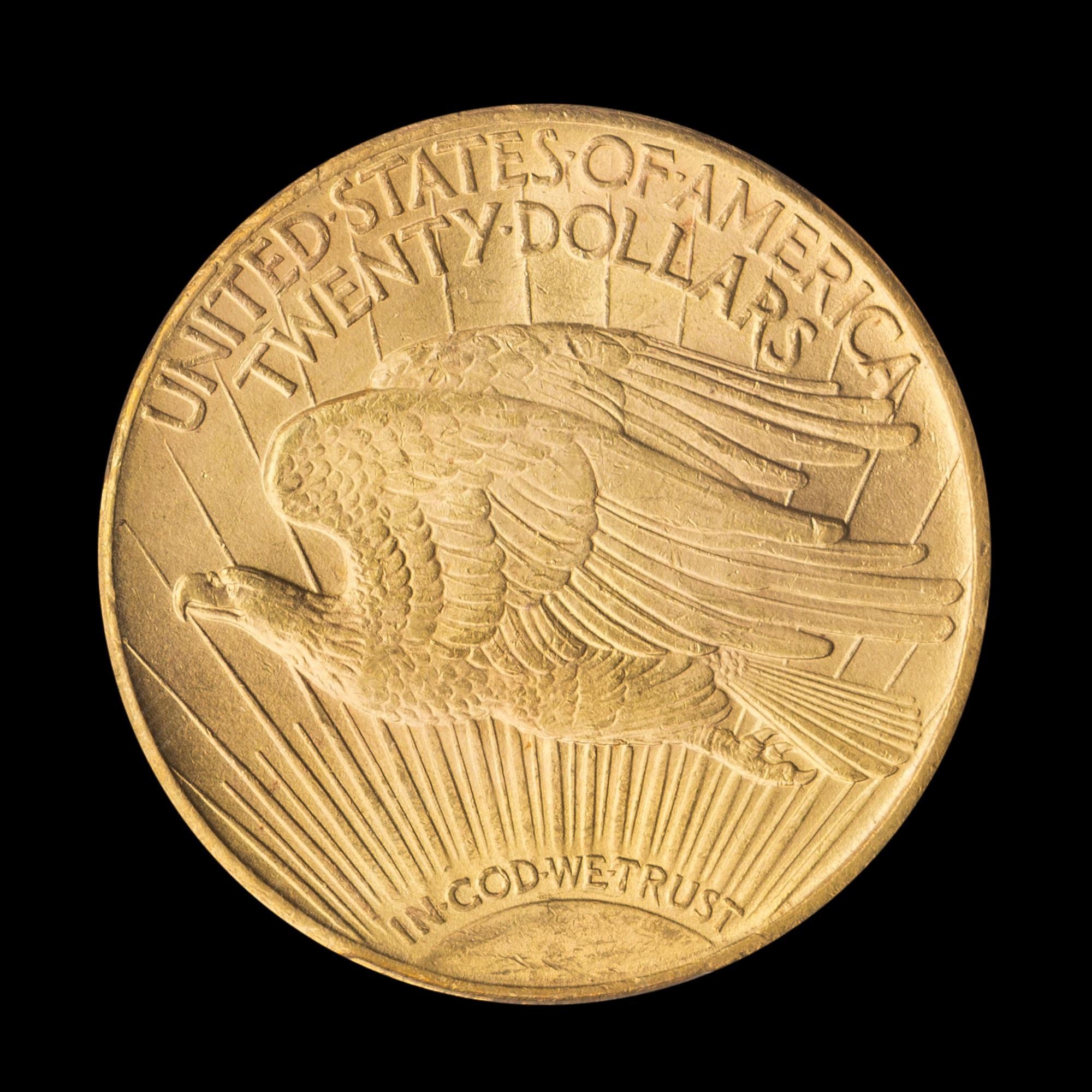 A United States 1913-S St. Gaudens $20 Gold Coin