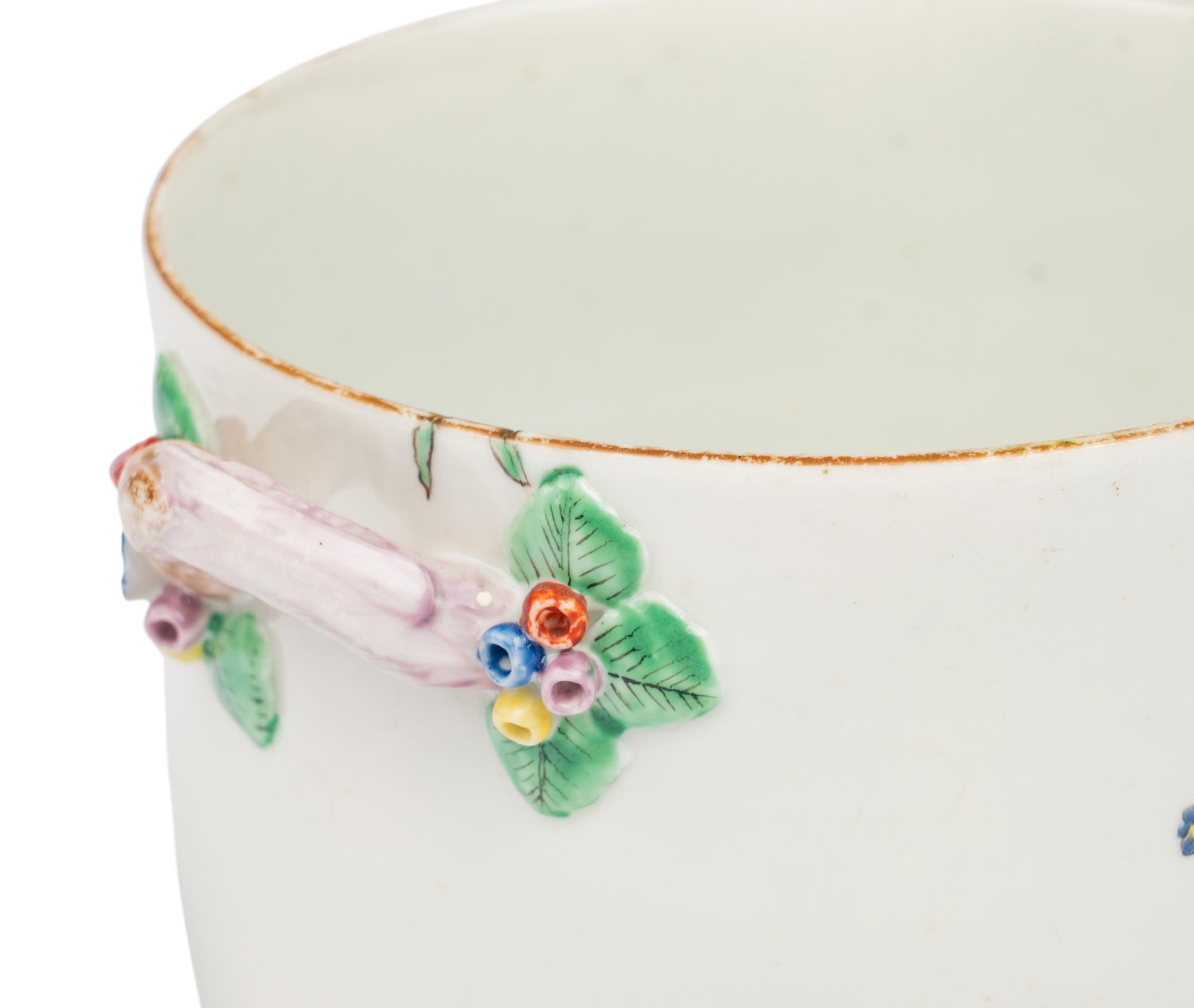 A Chantilly Soft Paste Porcelain Small Bottle Cooler