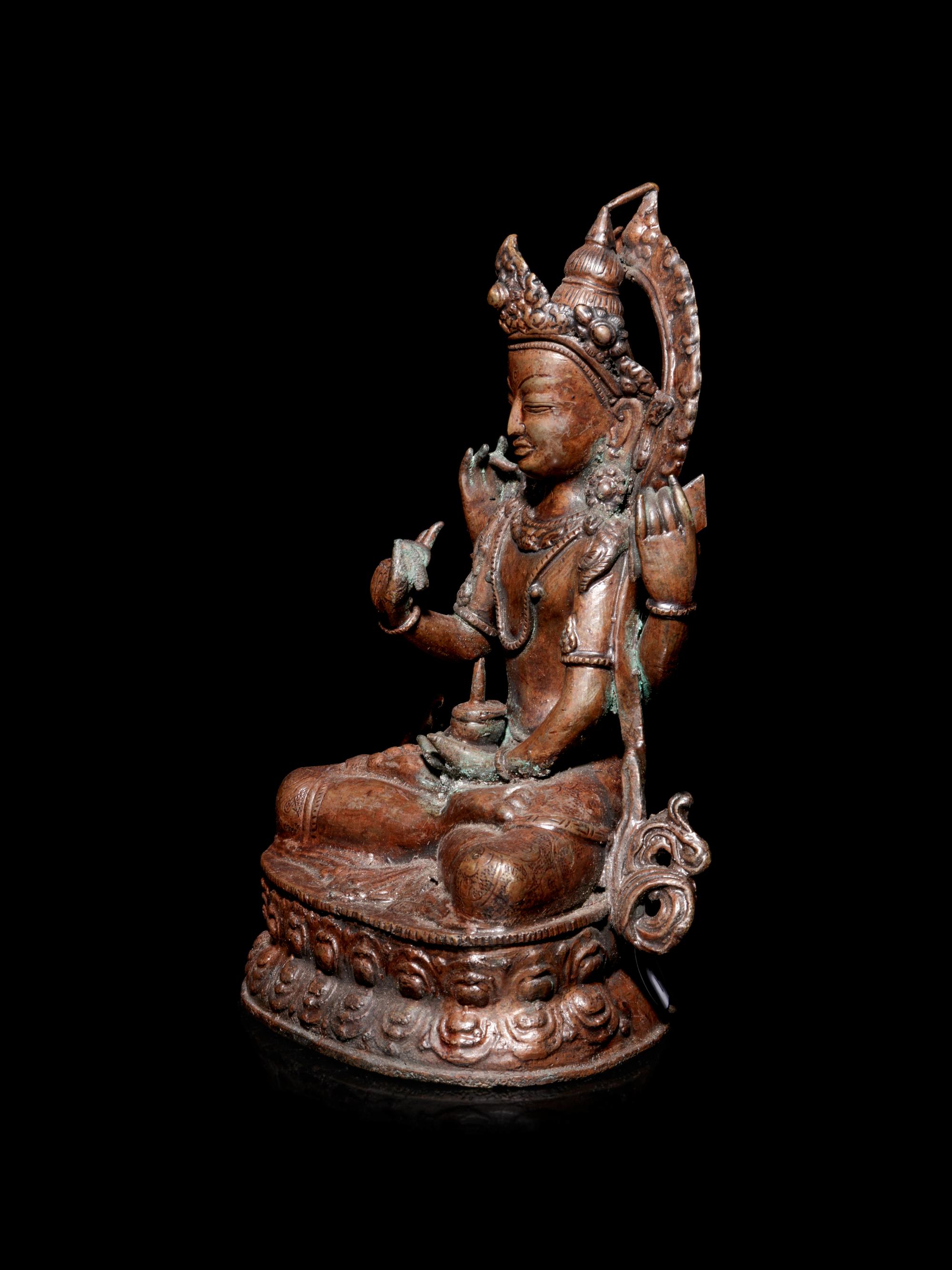 A Sino-Tibetan Bronze Figure of a Bodhisattva