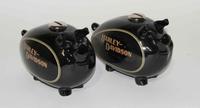 A Pair of Haeger Pottery Piggy Banks Height of tallest 7 1/4 inches.