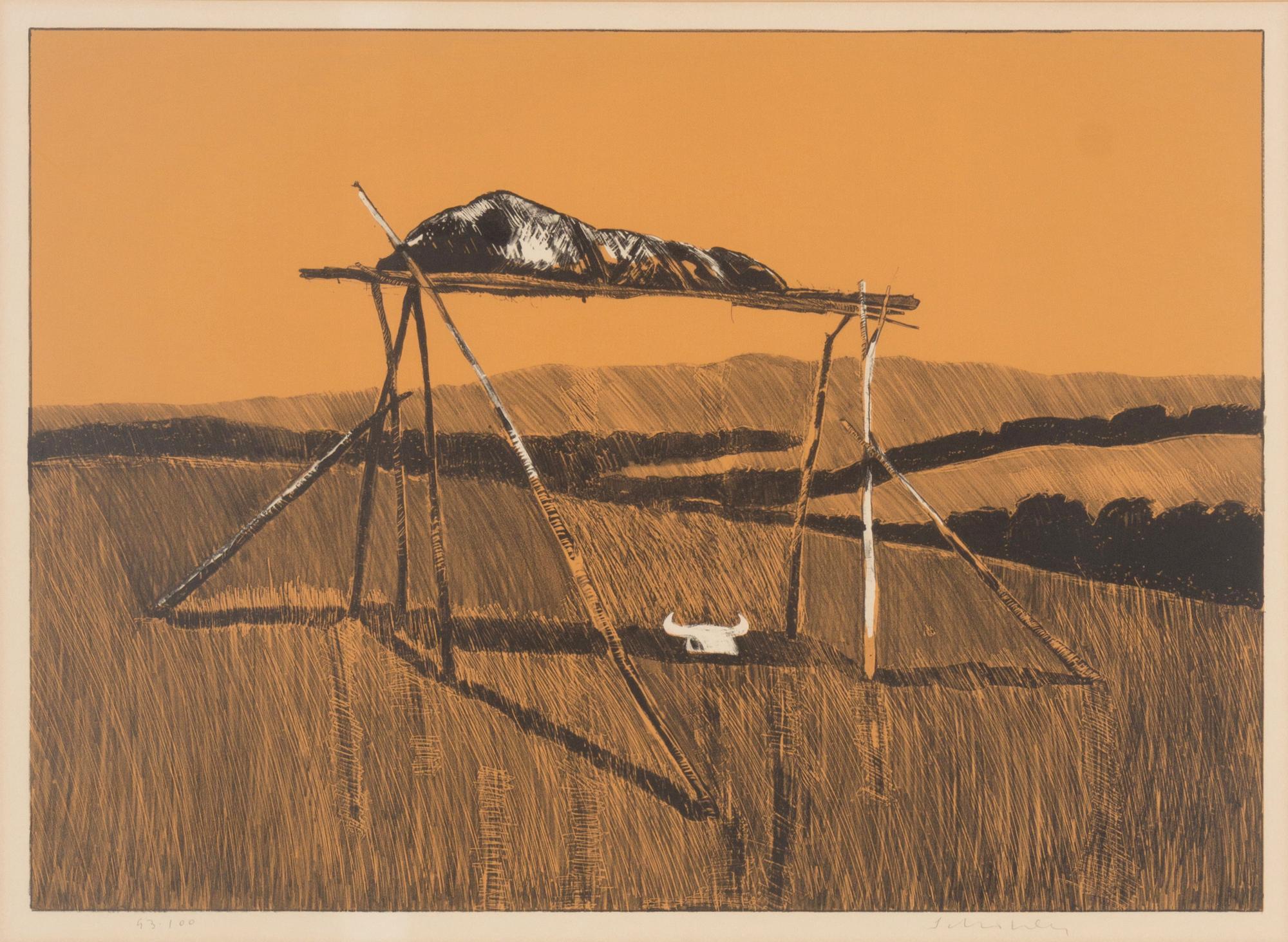 Sioux Burial at Moose River , edition 93/100