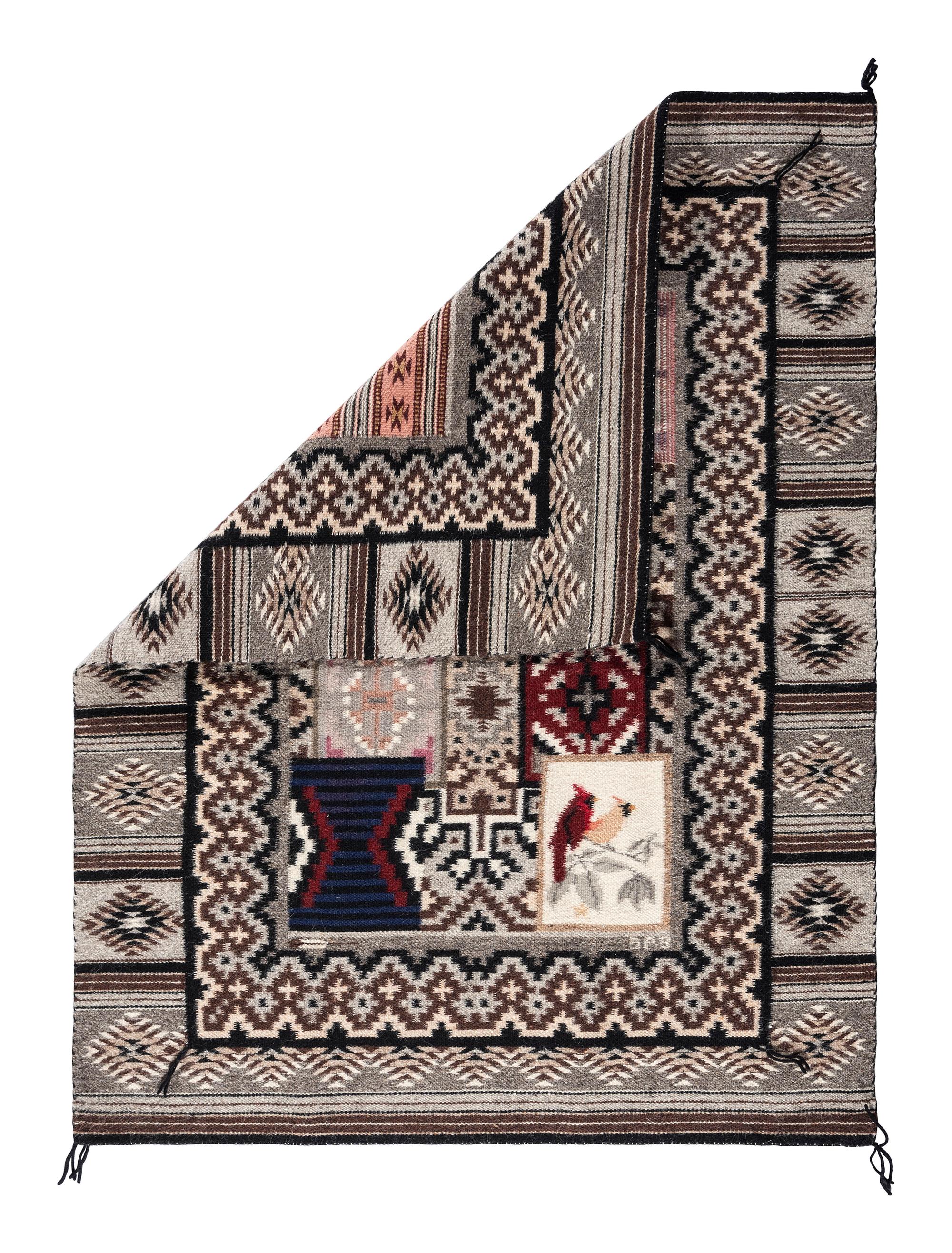 Navajo Rug-within-Rug Weaving