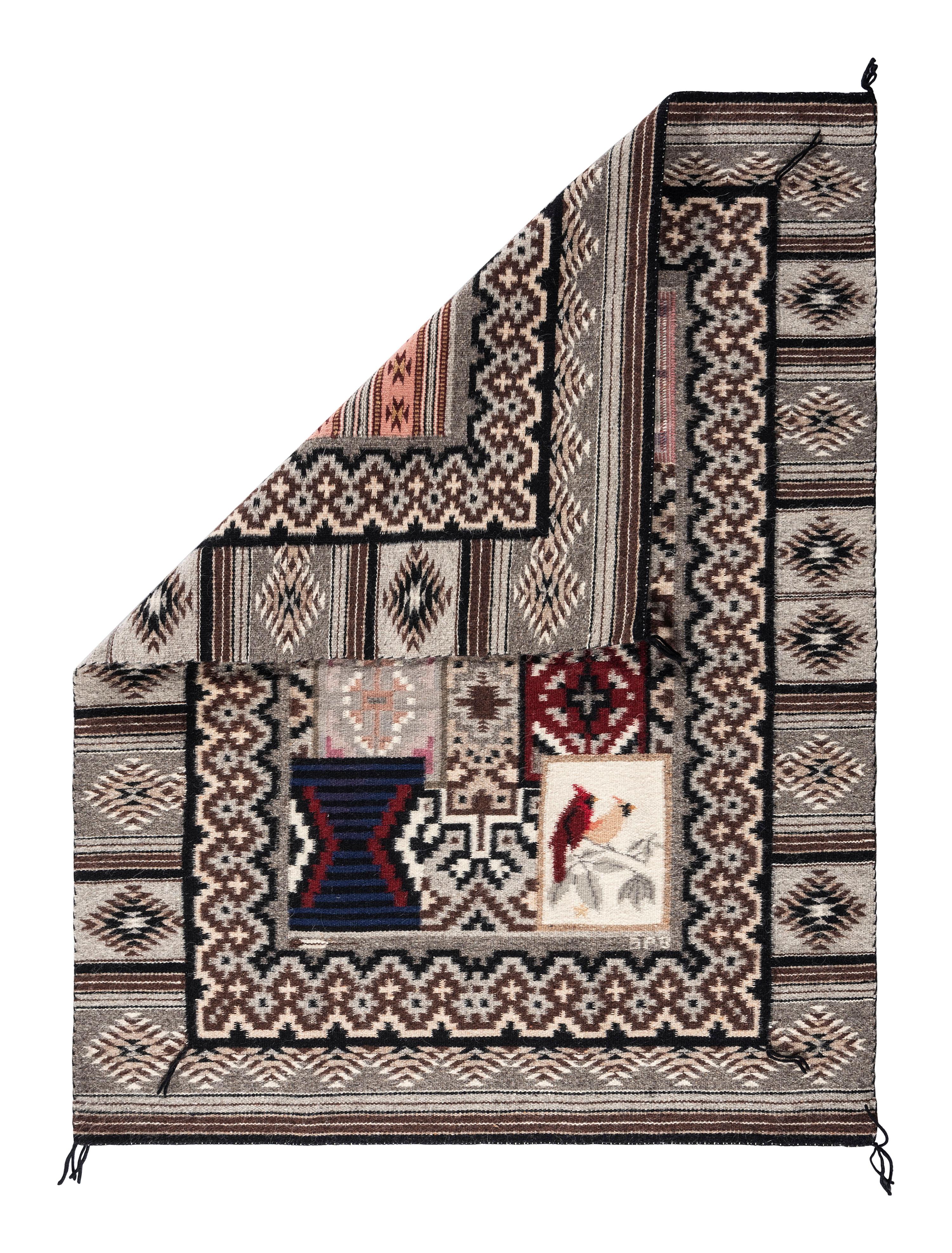 Navajo Rug-within-Rug Weaving