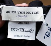 A Dries Van Noten and Okira Blouse and Jacket Ensemble, Blouse size 38, Jacket Japanese size 3.