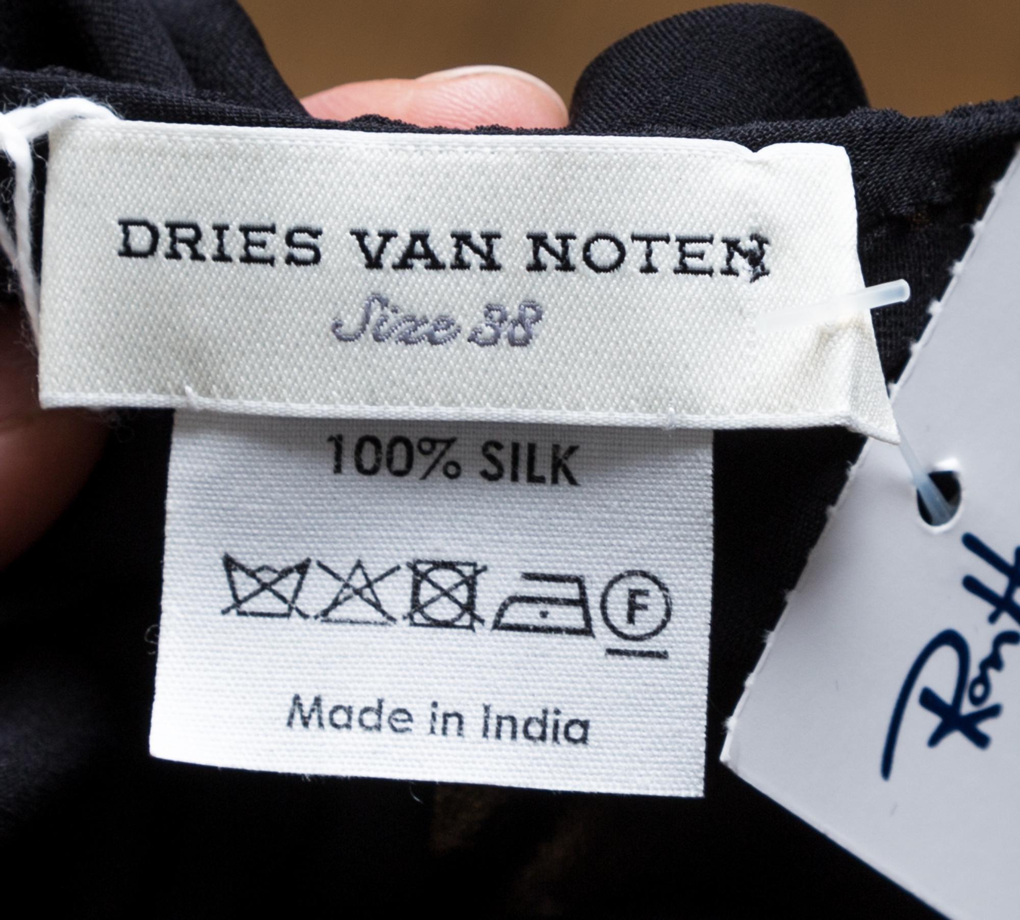 A Dries Van Noten and Okira Blouse and Jacket Ensemble, Blouse size 38, Jacket Japanese size 3.