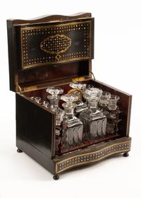 A Napoleon III Marquetry Cave a Liqueur