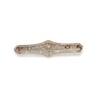 WHITE GOLD AND DIAMOND BROOCH