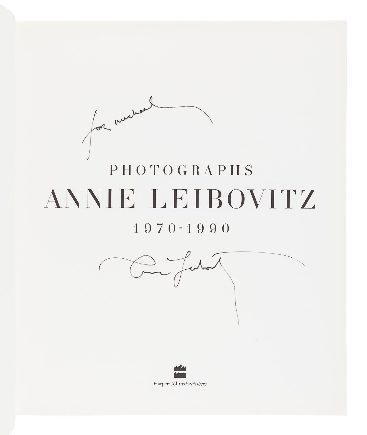 [PHOTOBOOKS]. LEIBOVITZ, Annie (b. 1949). A group of 3 works by Leibovitz, comprising: