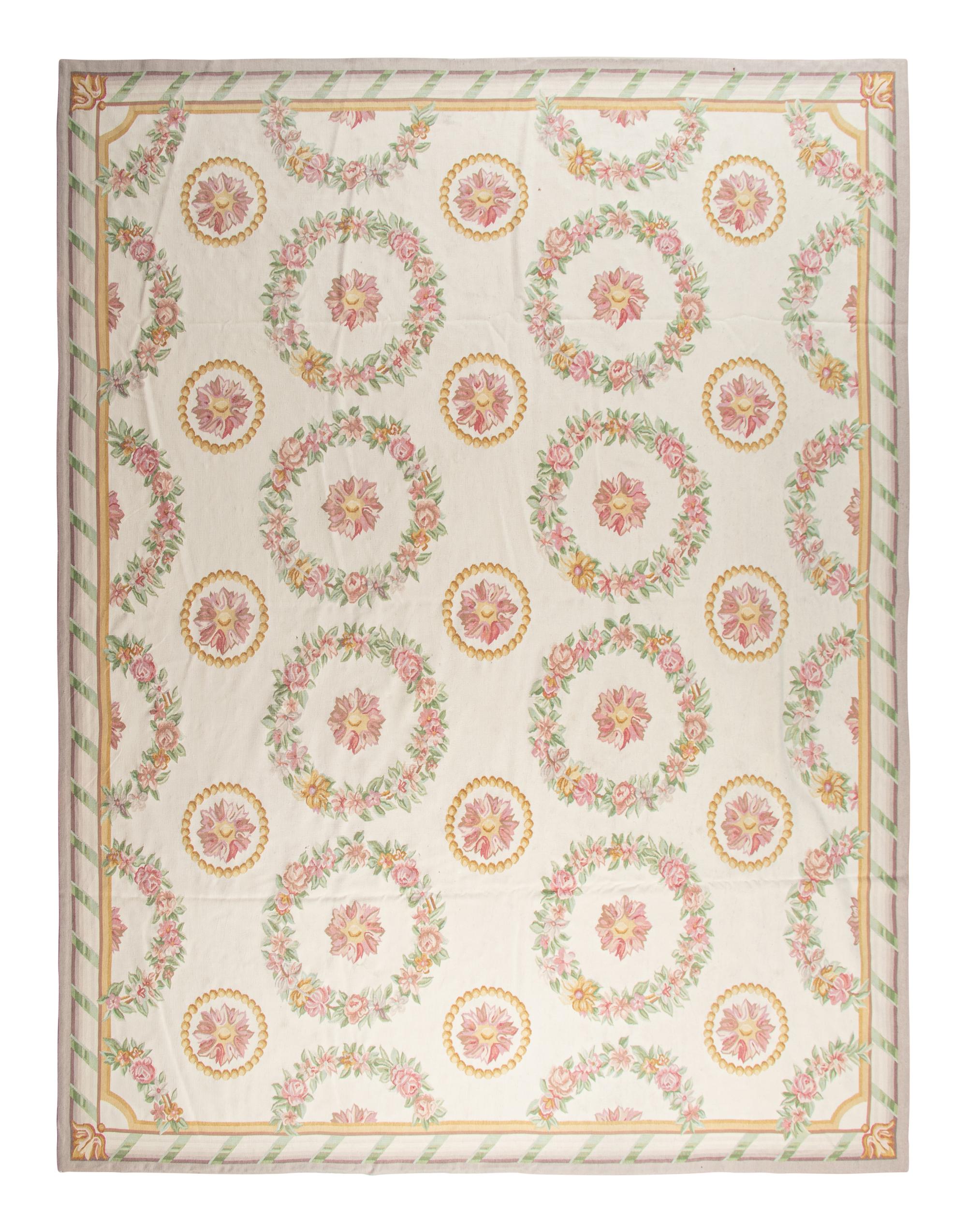 A Custom Aubusson Style Wool Rug
