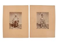 SHINDLER, Antonio Zeno (1823-1899), photographer. A group of 6 albumen photographs of Yankton Sioux Indians. [Washington, DC, 1867].