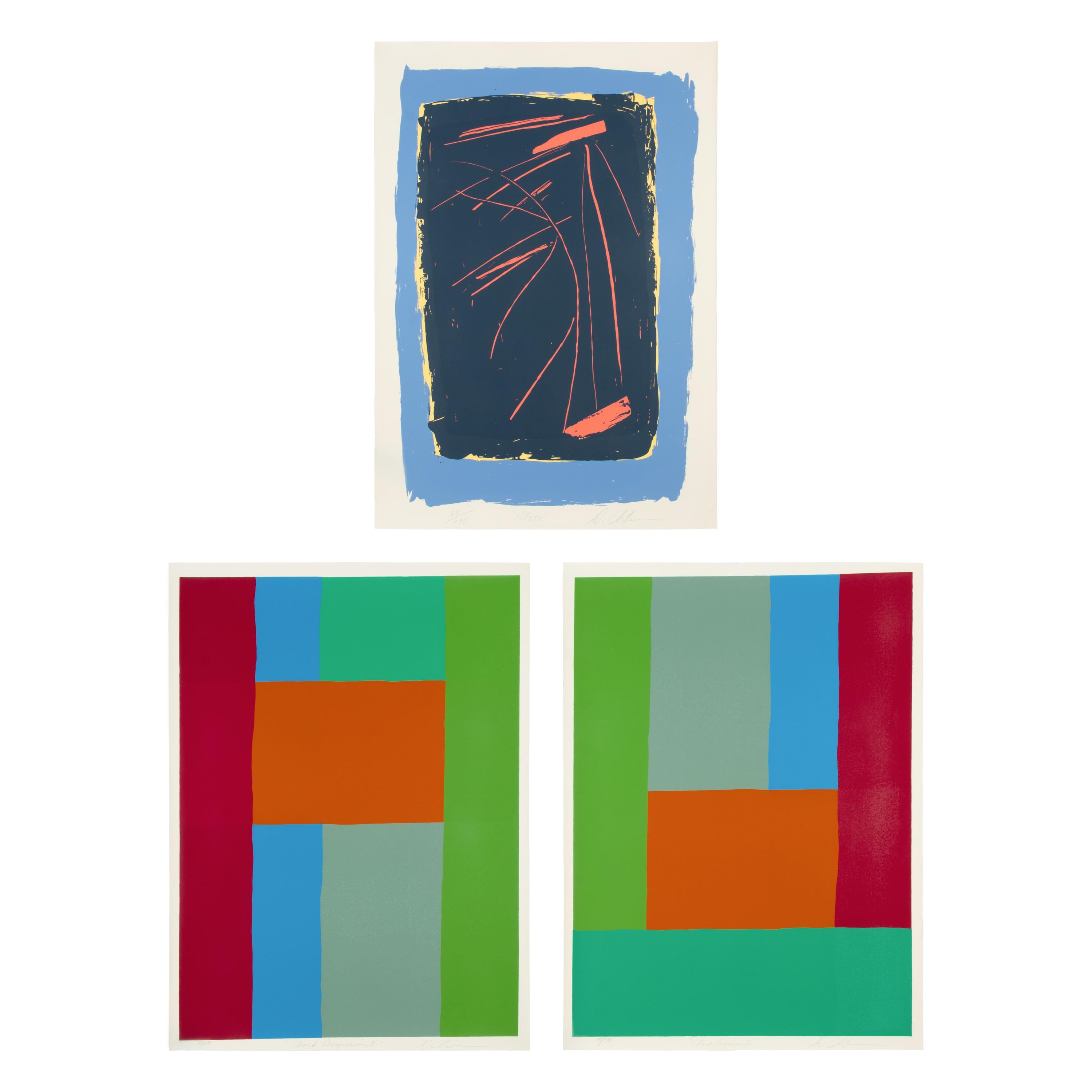 Dan Christensen (American, 1942–2007) — Chord Progression I, Chord Progression II, and Mojo (three works)