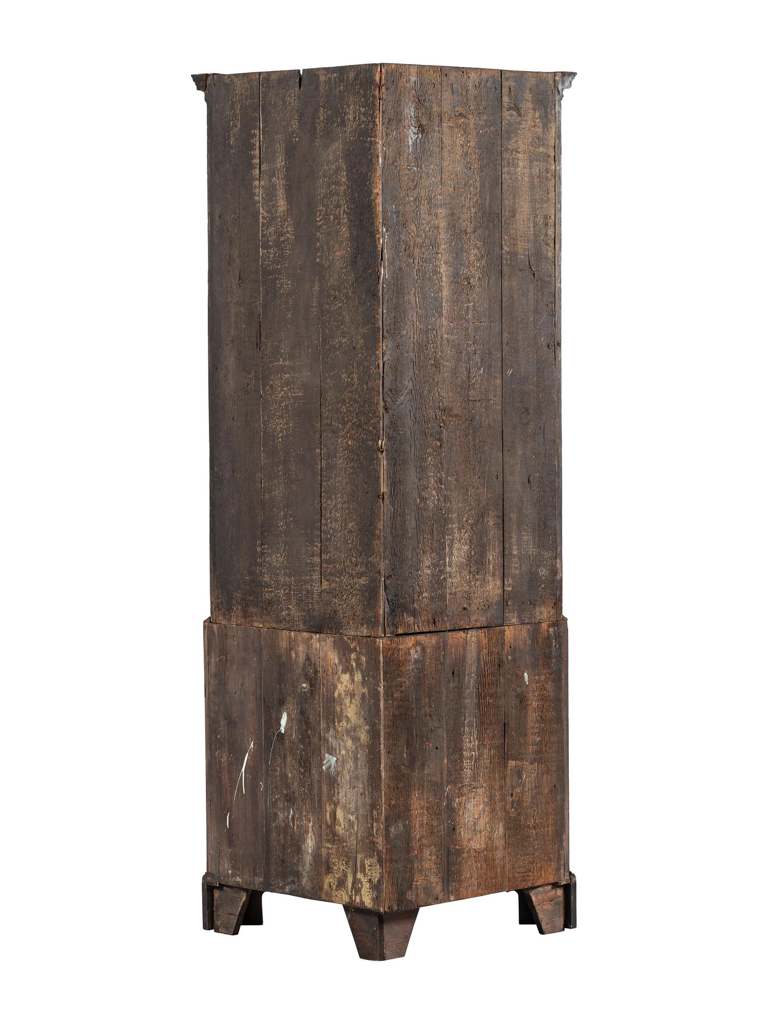 A George III Mahogany Corner Cupboard