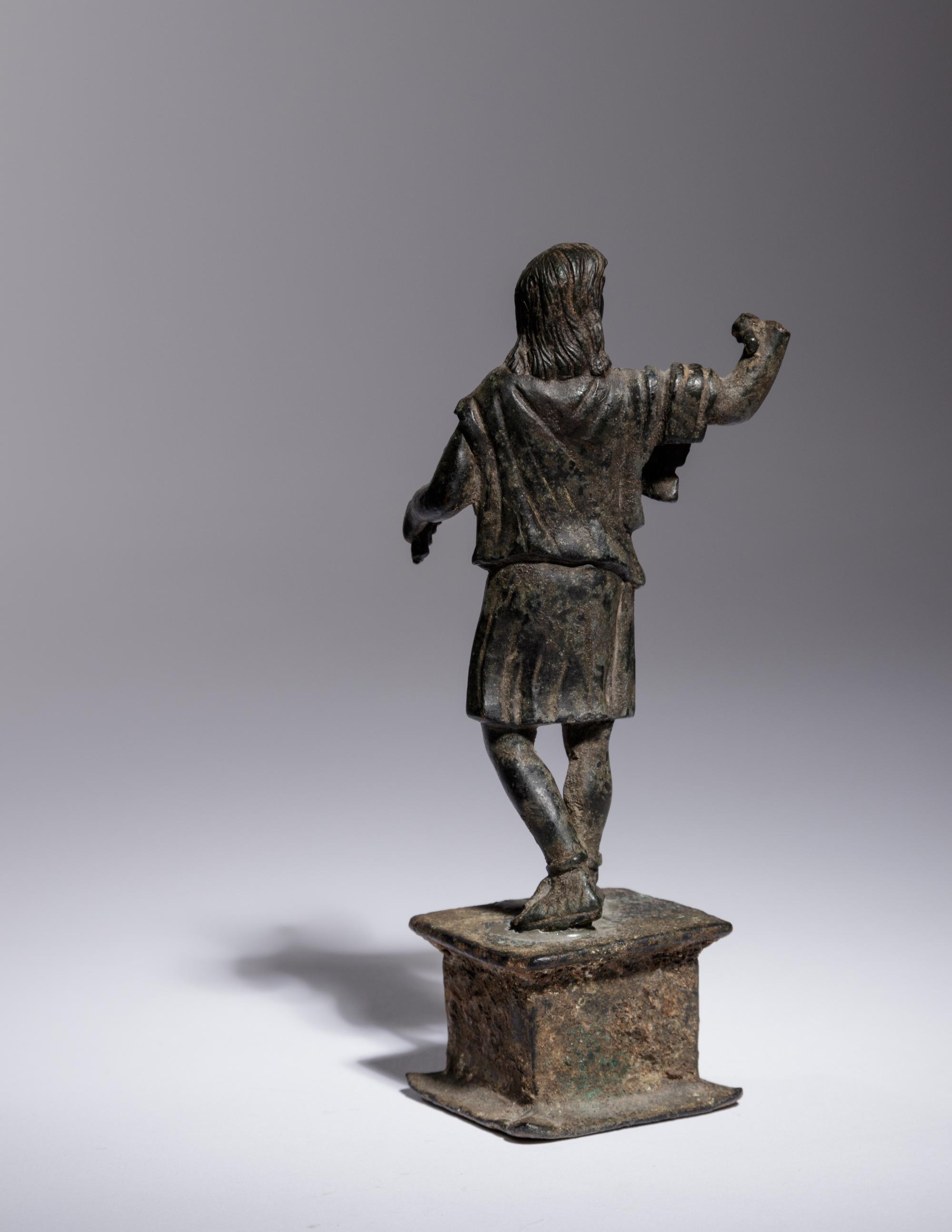 A Roman Bronze Figure of a Man