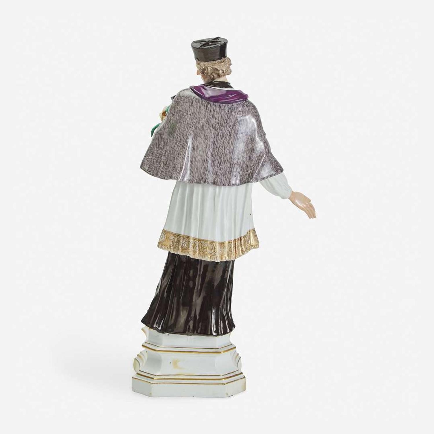 A Meissen Figure of Saint John Nepomuk likely after Johann Joachim Kändler (1706–1775), late 18th/early 19th century