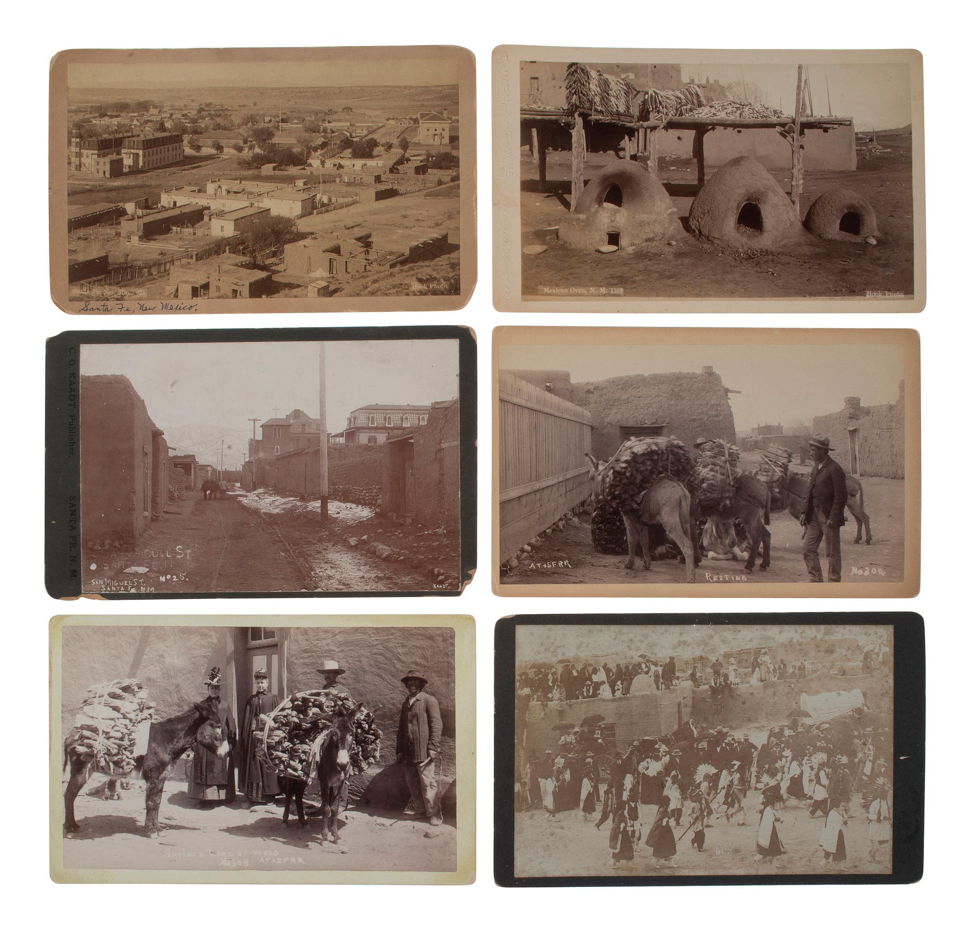 [NATIVE AMERICANS-WESTERN AMERICANA]. 22 photos, mostly New Mexico, incl. native subjects & Santa Fe