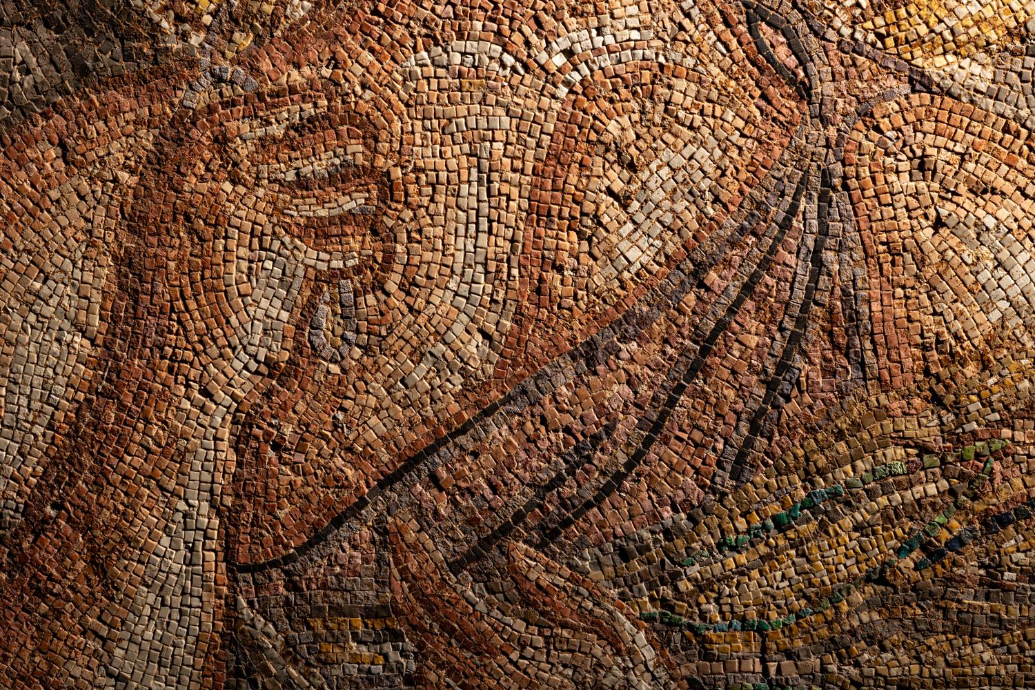 A Roman Mosaic Panel Depicting Summer