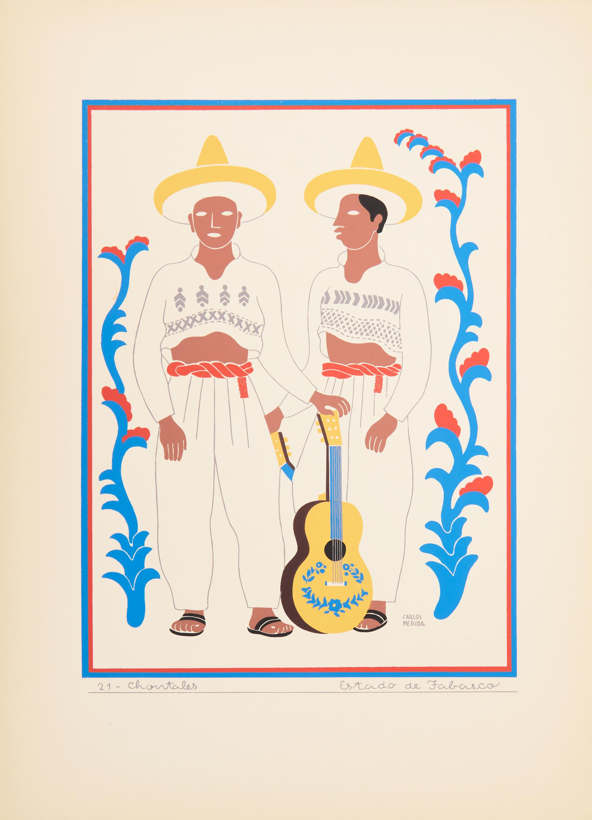 [Art] Merida, Carlos. Trajes Regionales Mexicanos