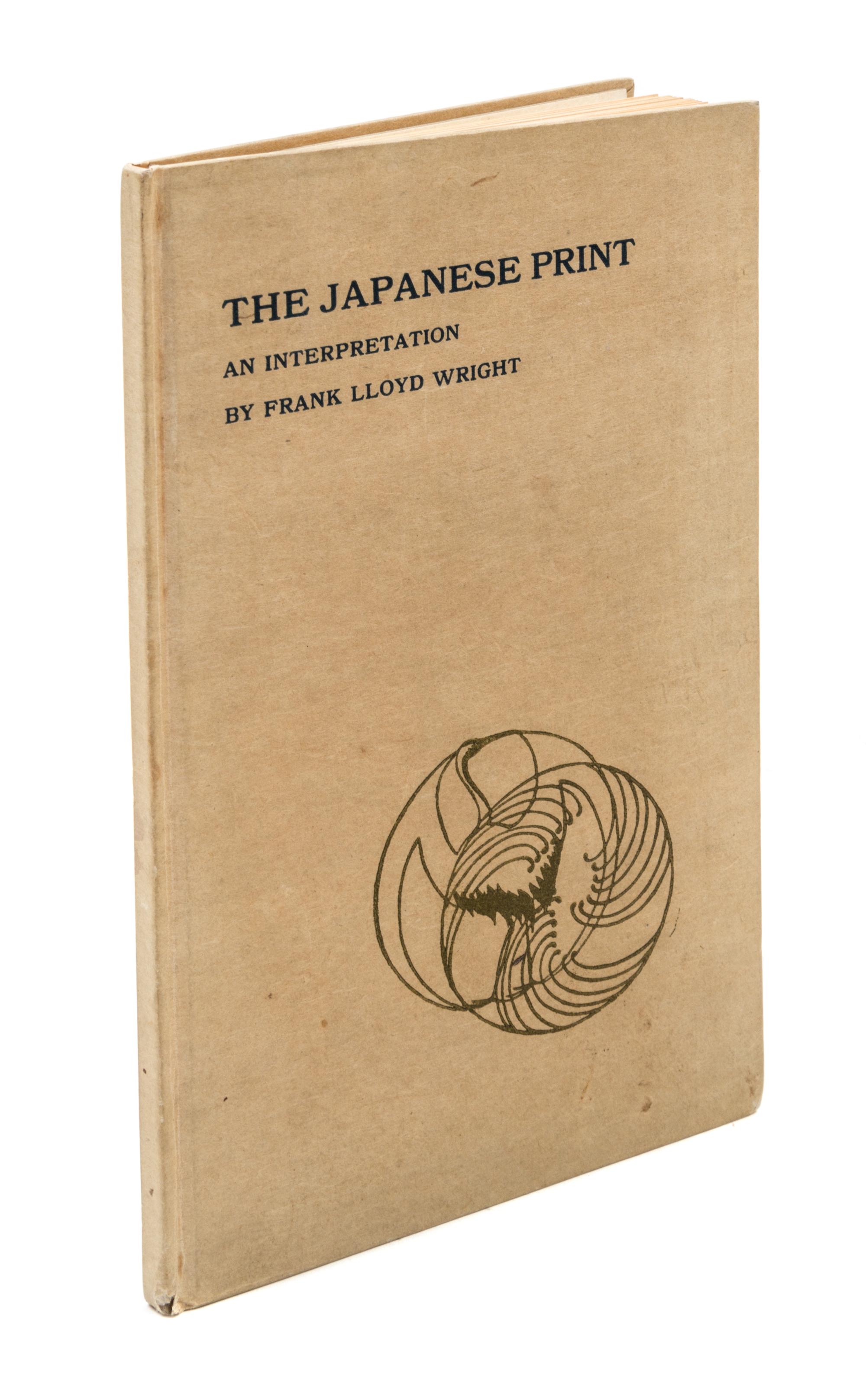 WRIGHT, FRANK LLOYD. The Japanese Print. Chicago, 1921. Signed