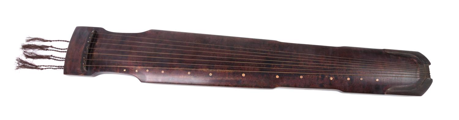A Chinese Black Lacquer Song Shi Jian Yi Qin Length 48 inches.